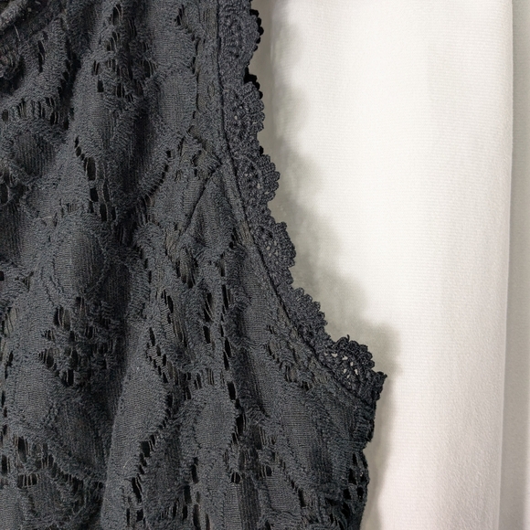 City Studio Juniors Lace Trim Mini Fit & Flare Dress Size 13 Black - Picture 6 of 10